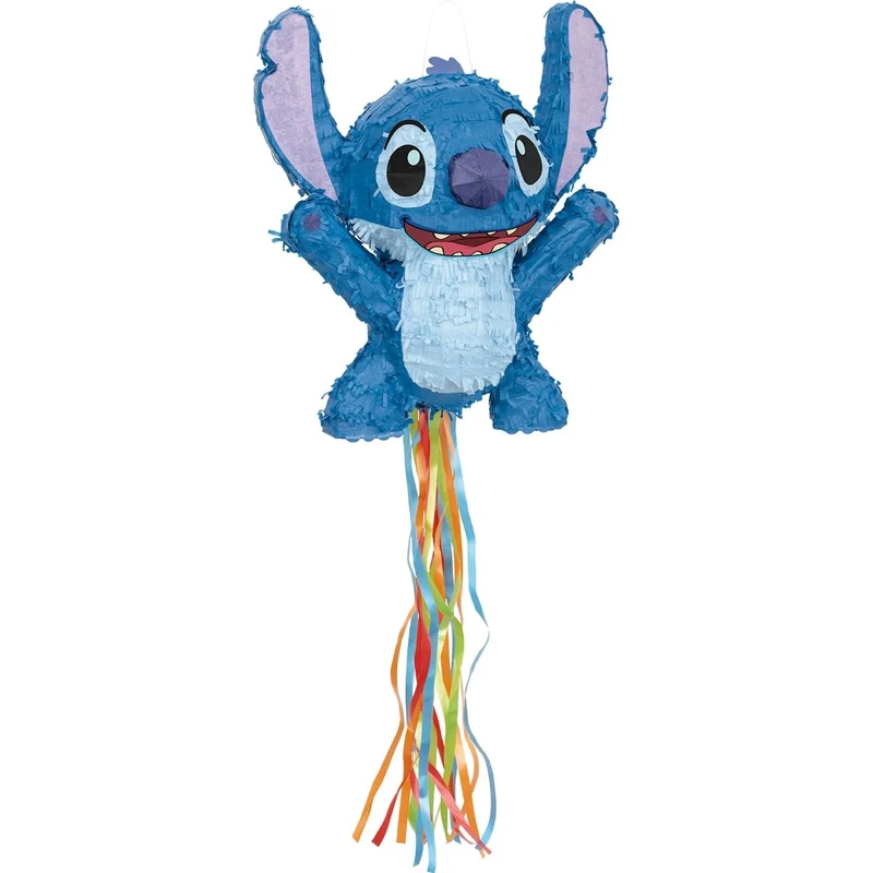 Disney Stitch Birthday Party 3D Pull Piñata, 1 Count