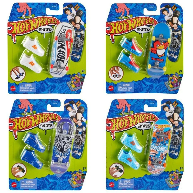 Hot Wheels Mini Skateboard with Shoes, Assortment, 1 Count