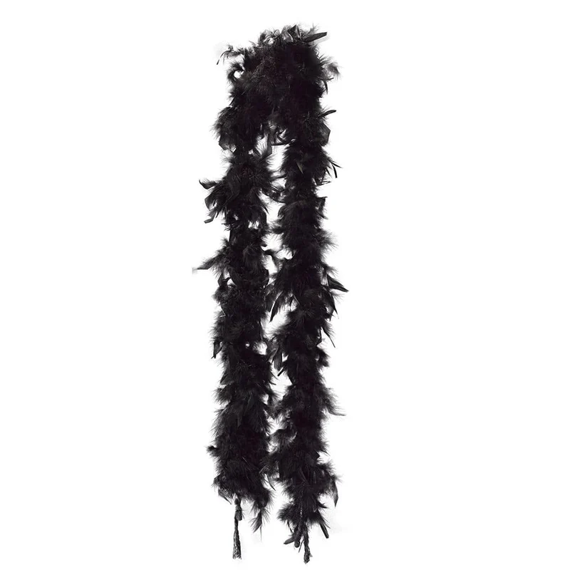 Black feather boa