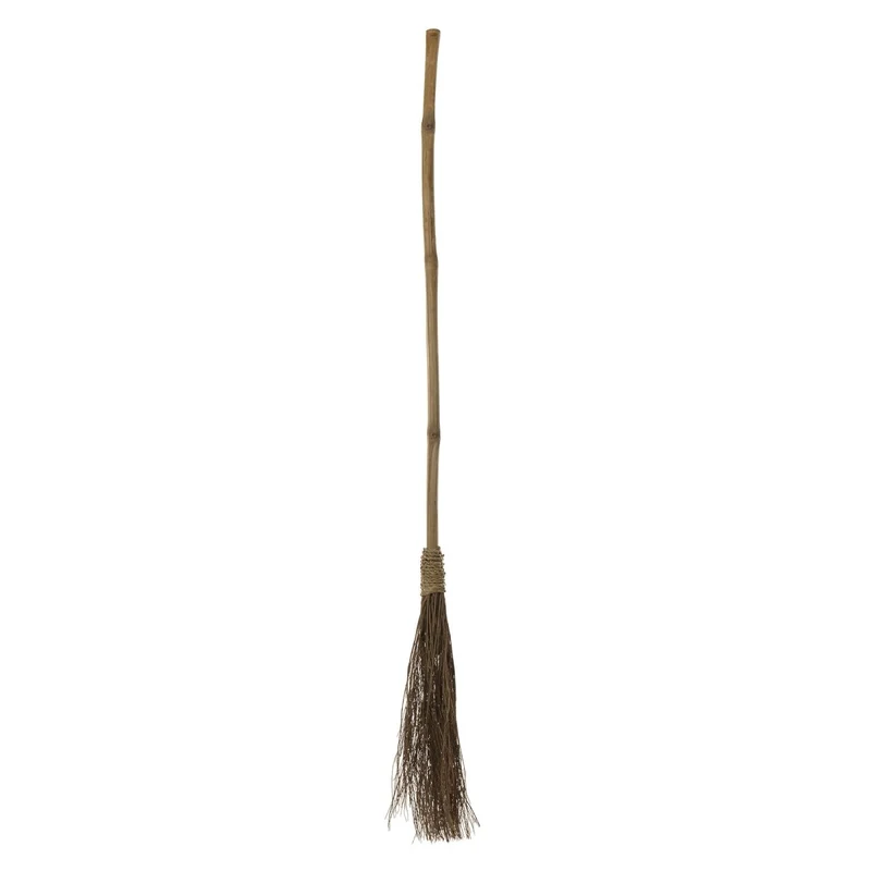 Witch straw broom