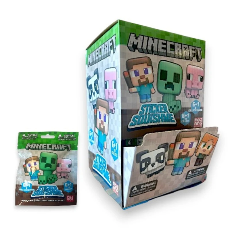 Minecraft Sticker Squishme Blind Bag, 1 Count