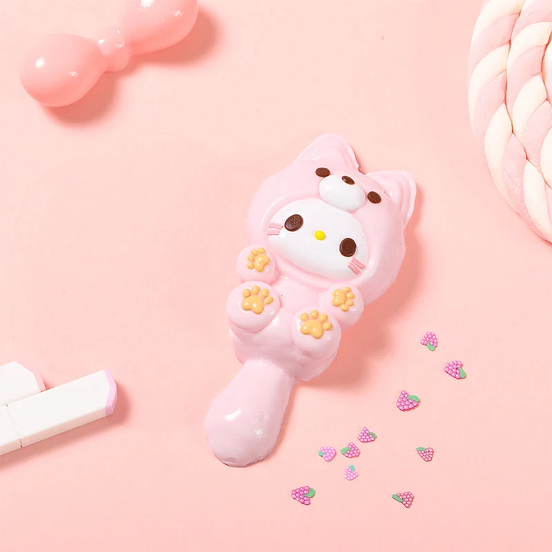 75g Cute Little Light Pink Kitties Squishy