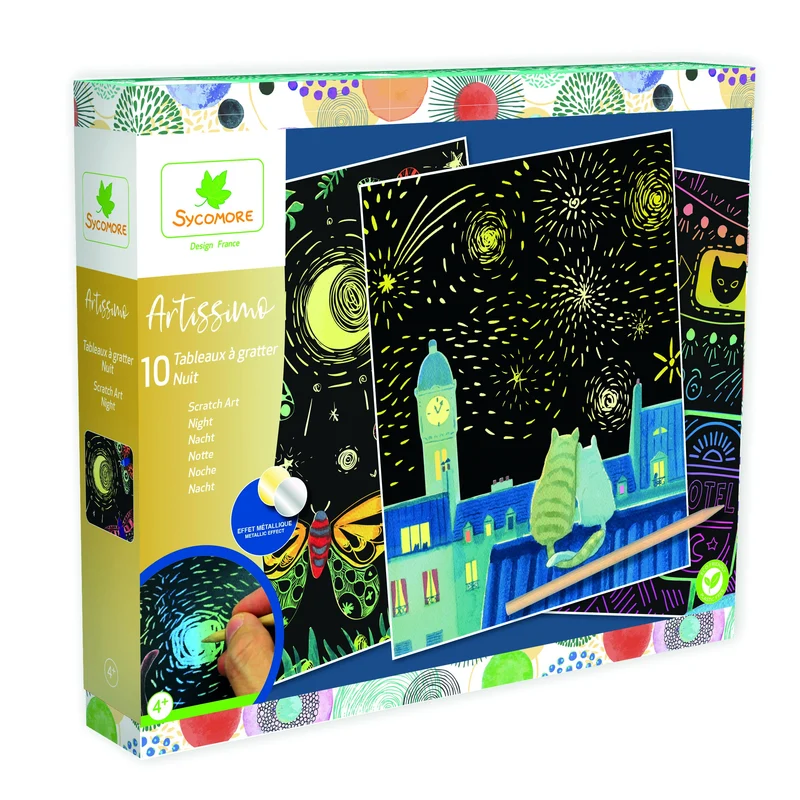 Tableau à gratter nuit