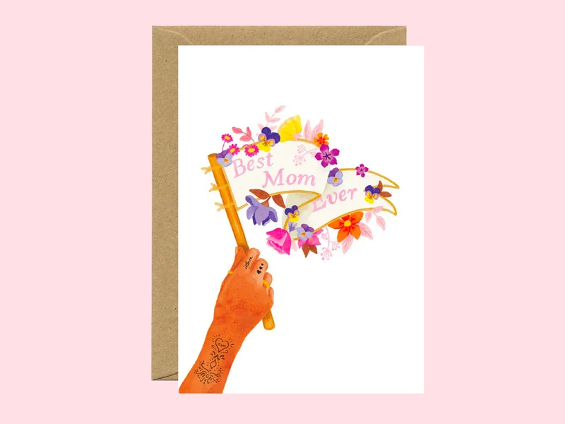 Carte de voeux Best Mom Ever - ATWS
