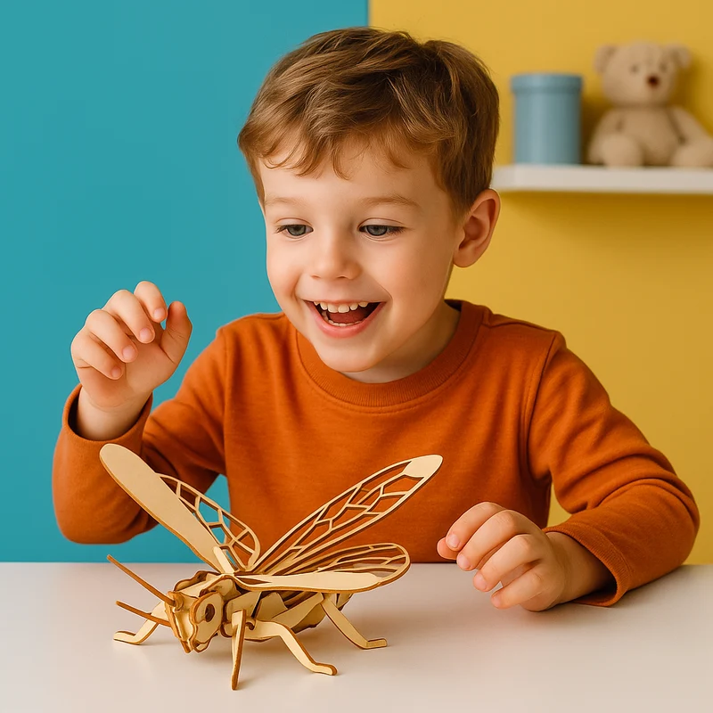 Puzzle 3D Bois – Insectes