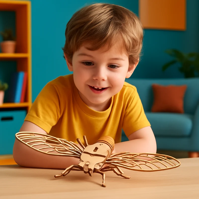 Puzzle 3D Bois – Insectes