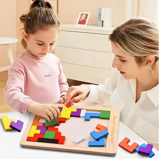 CASSE TETE EN BOIS – Tangram Rectangle