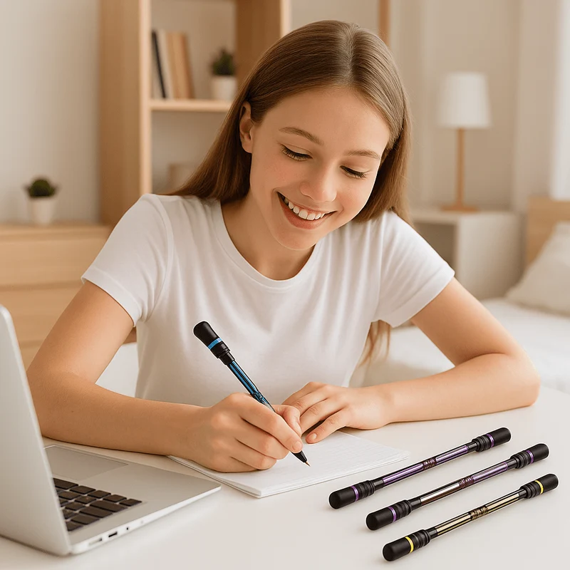 Stylo Anti-Stress Fidget Pen – Lot de 4