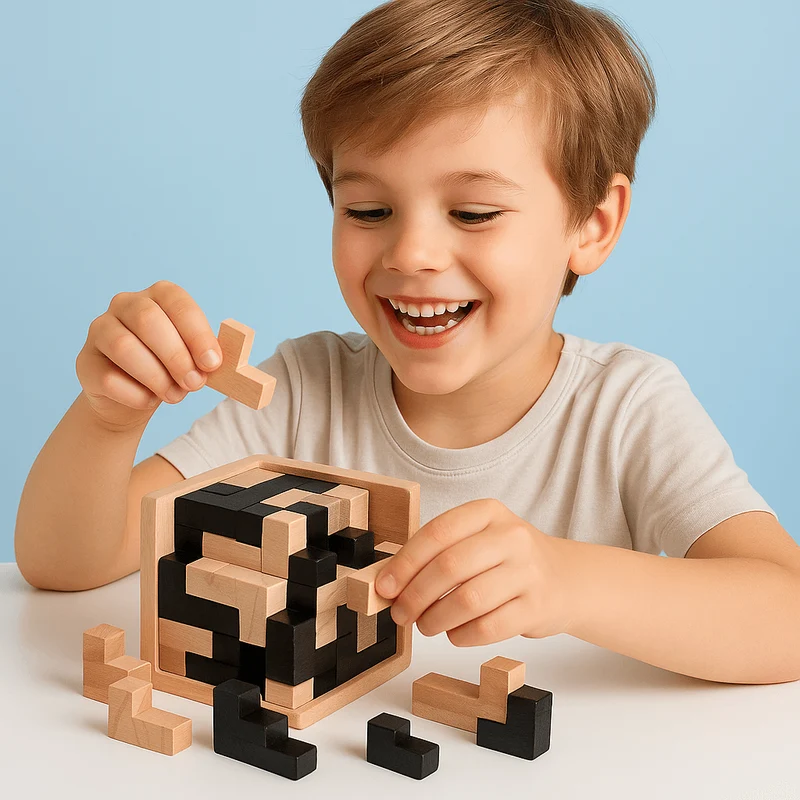 CASSE TETE EN BOIS – Cube 54 Pièces