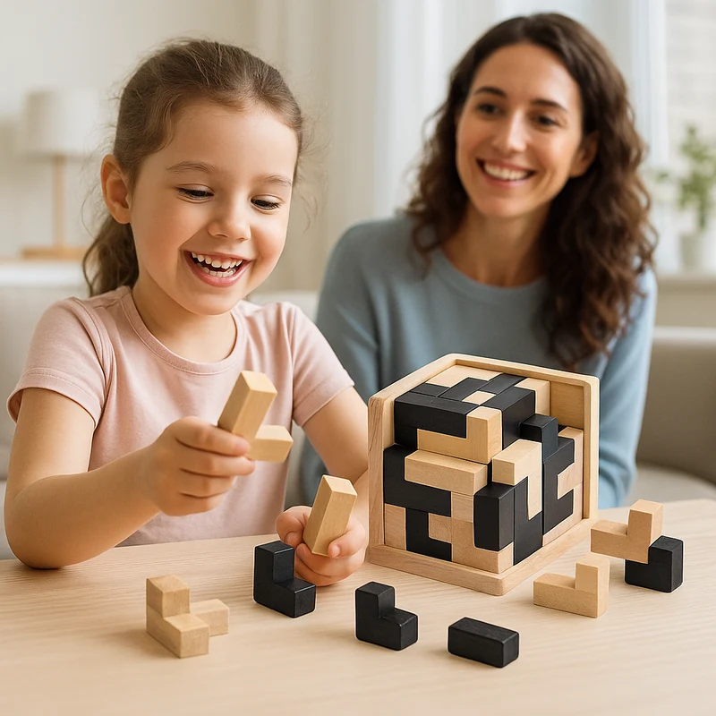CASSE TETE EN BOIS – Cube 54 Pièces