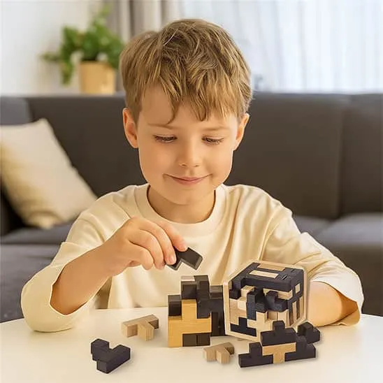 CASSE TETE EN BOIS – Cube 54 Pièces