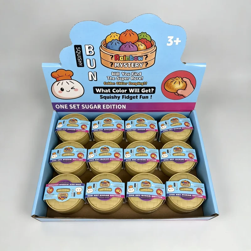 🥟 Blind Box Squishy Ravioli Coloré – Jouet Sensoriel Anti-Stress