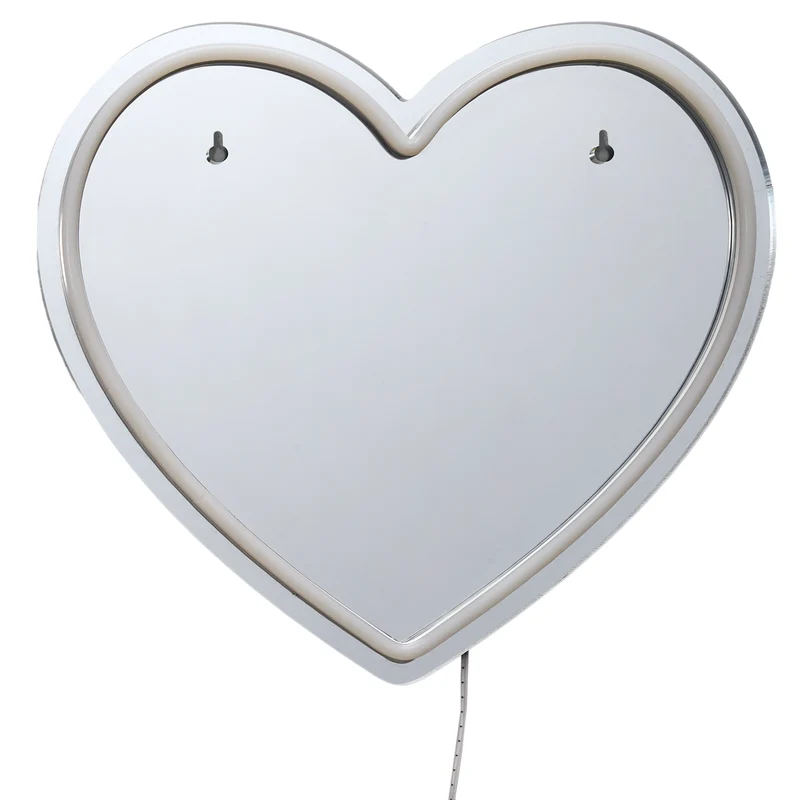 MIROIR LED EFFET NEON COEUR