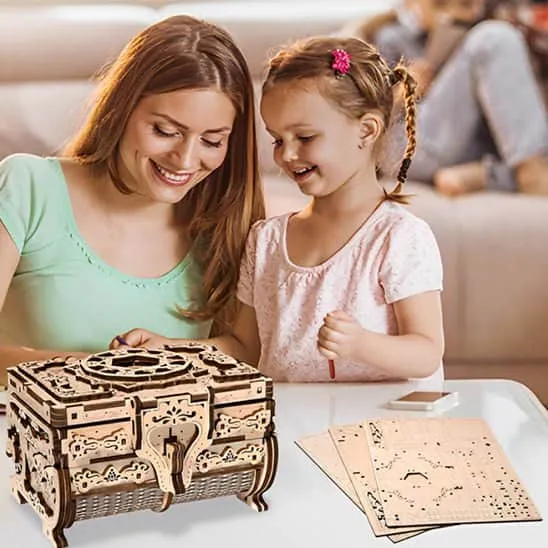 Puzzle 3D Bois – Boîte à Bijoux