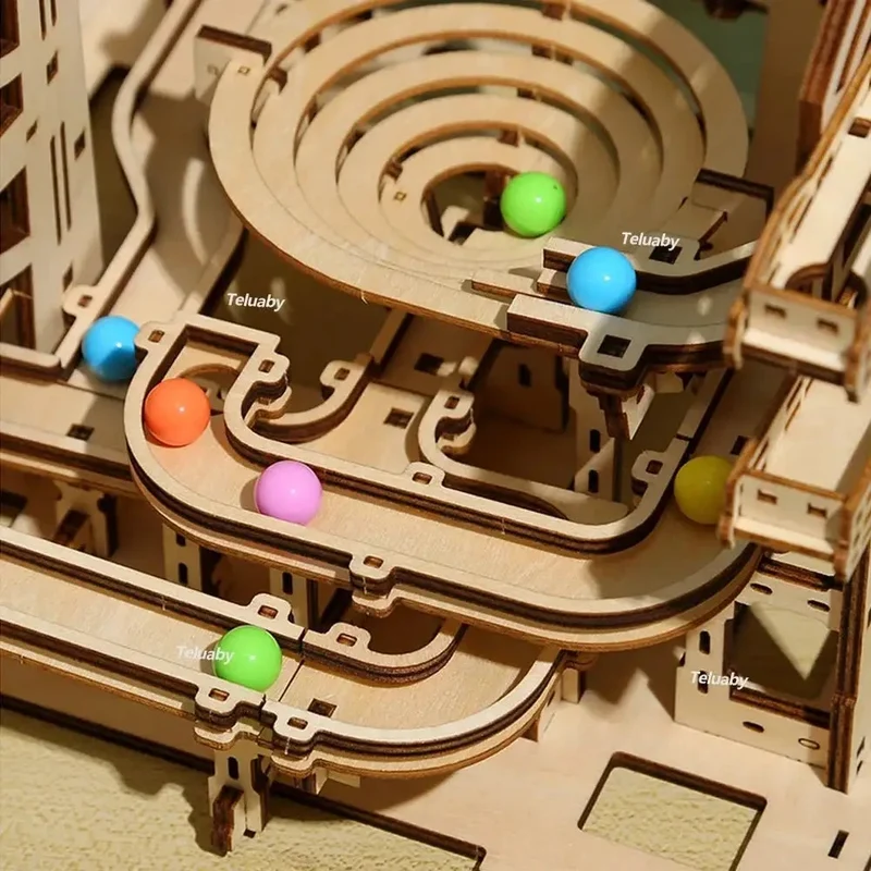 Puzzle 3D Bois – Circuit à Billes
