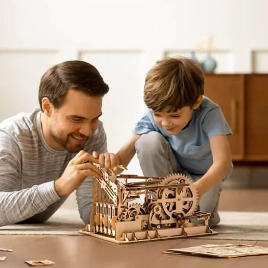 Puzzle 3D Bois – Circuit à Billes