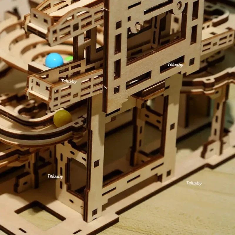 Puzzle 3D Bois – Circuit à Billes