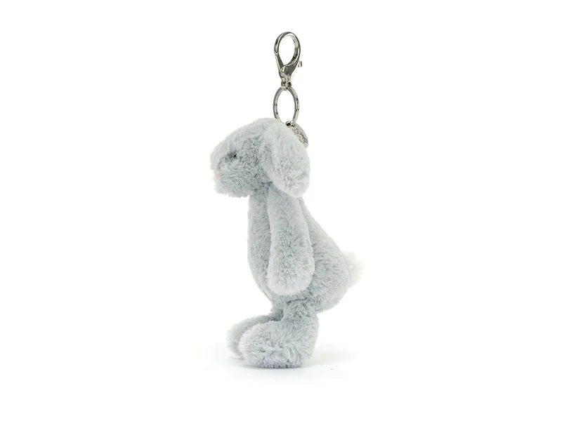 Porte-clé Lapin Bashful Silver Bag Charm - Jellycat