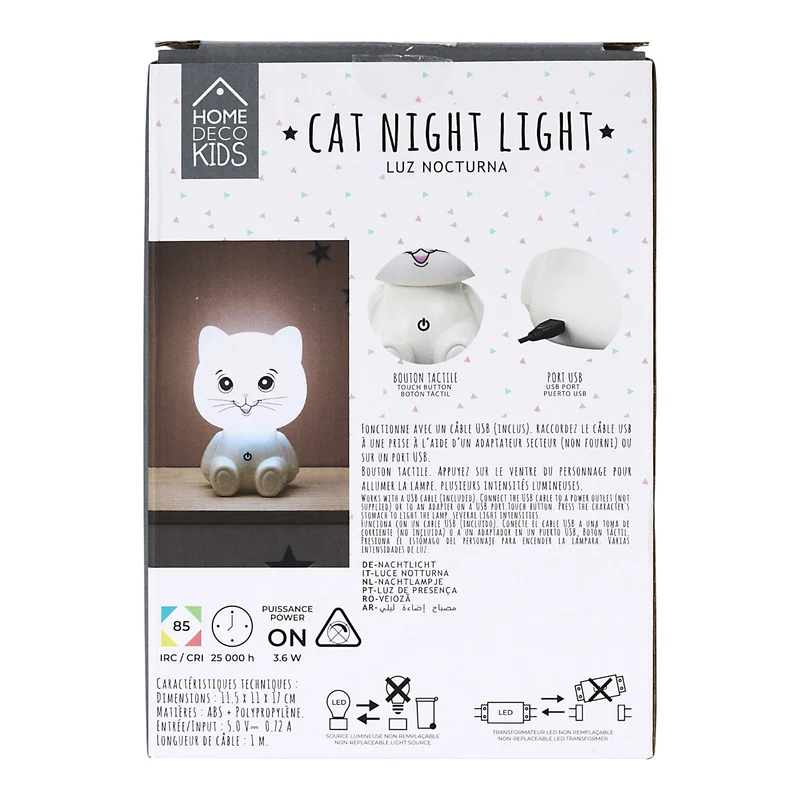 LAMPE VEILLEUSE CHAT