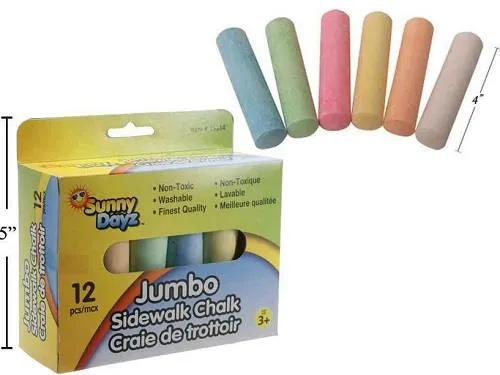 Sunny Dayz Jumbo Sidewalk Chalk / Craie géante pour trottoir