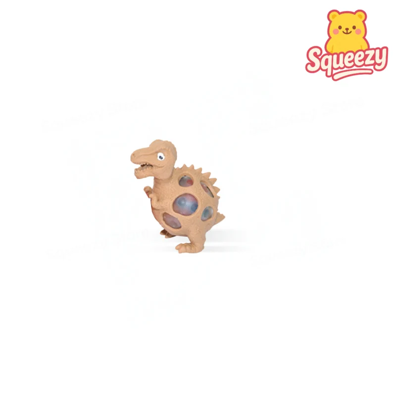 Squishy Dino with Beads Soft Stress Relief Toy