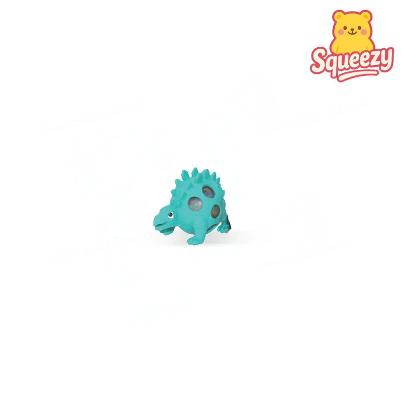 Squishy Dino with Beads Soft Stress Relief Toy