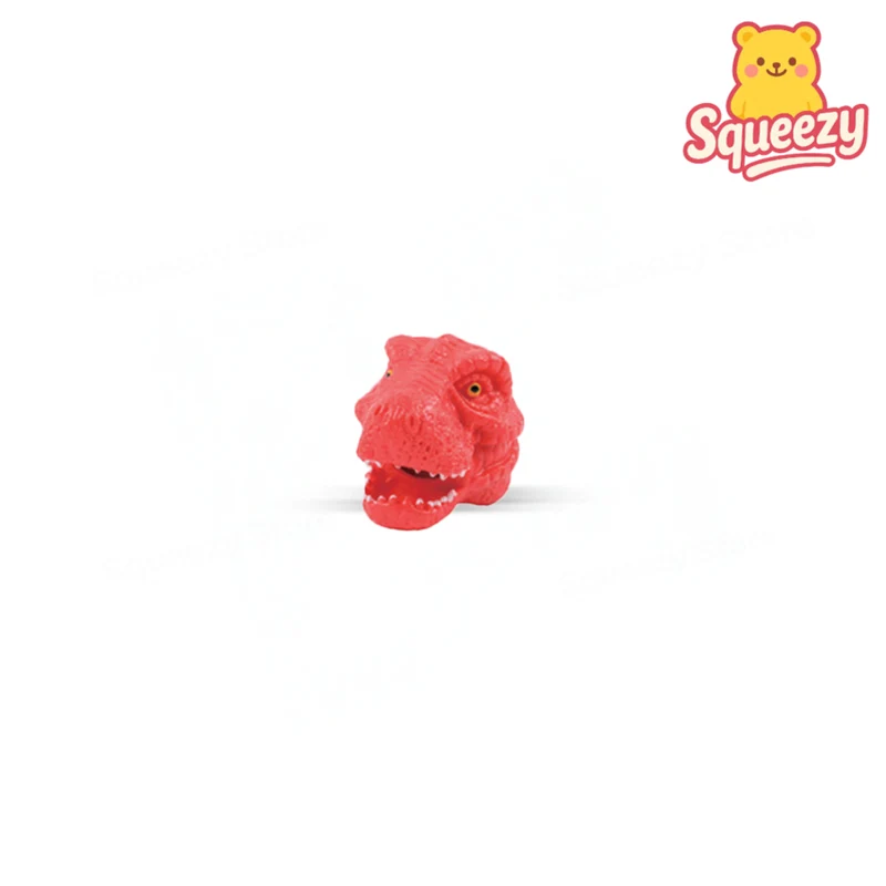 Squishy Dino Head with Beads Soft Stress Relief Toy
