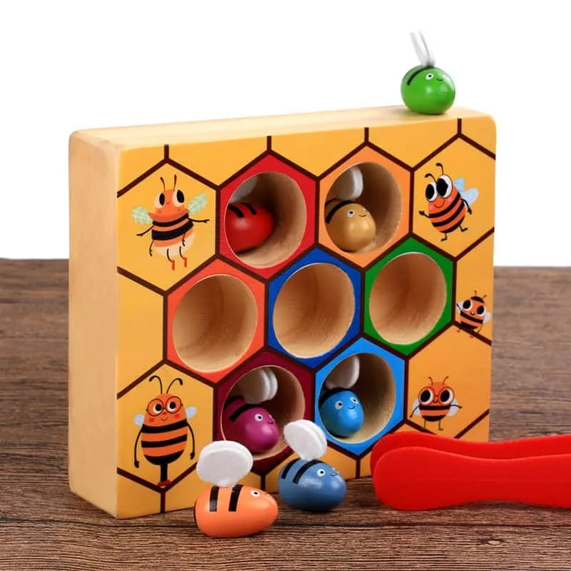 JOUET BEBE EN BOIS – Mes Abeilles Arc-en-Ciel