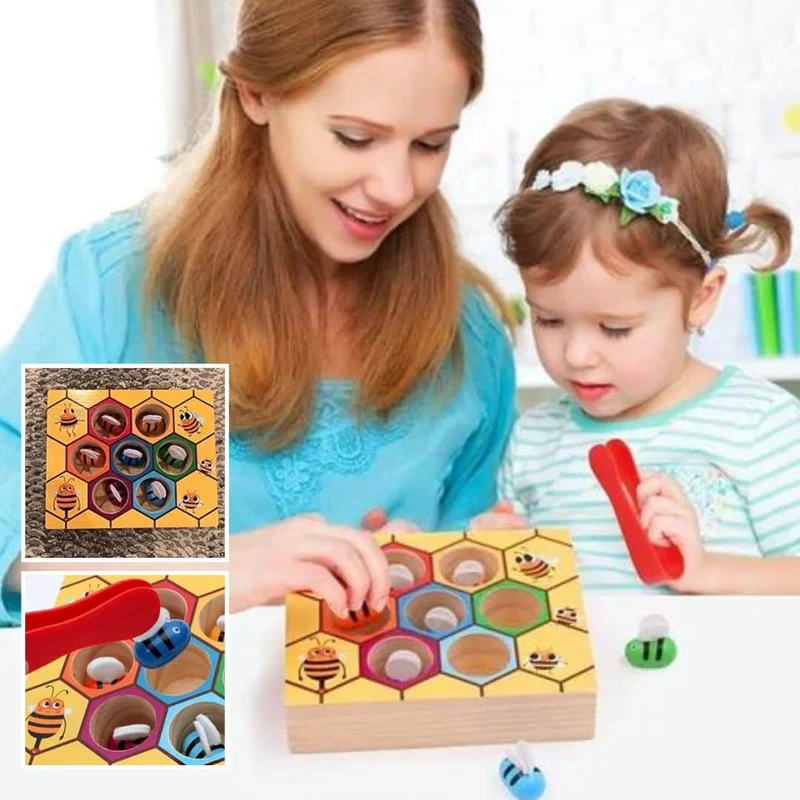 JOUET BEBE EN BOIS – Mes Abeilles Arc-en-Ciel