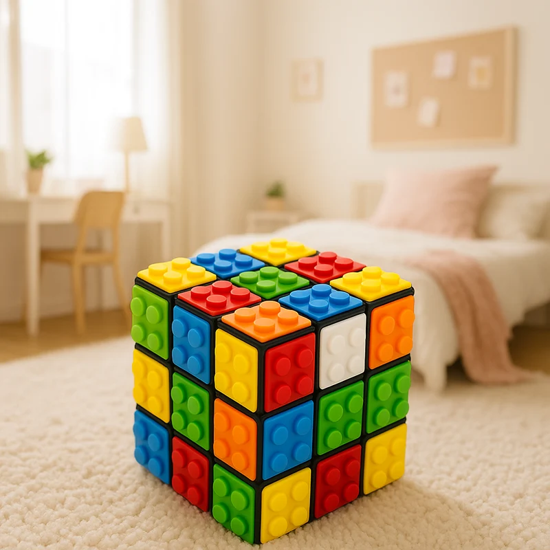 CASSE TETE – Cube 3x3 Building Blocks 2 en 1