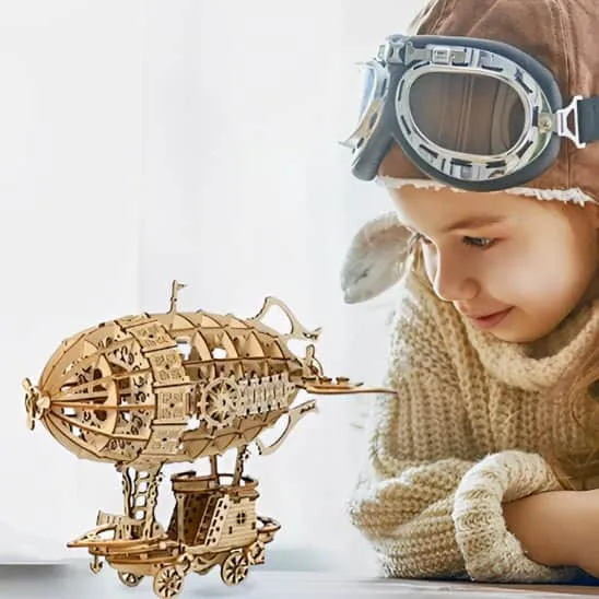 Puzzle 3D Bois – Ballon Dirigeable Zeppelin