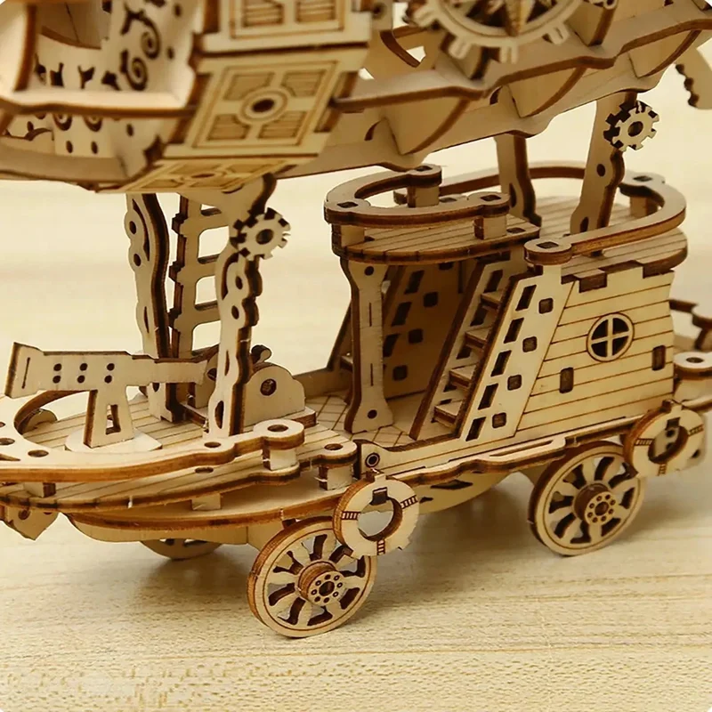 Puzzle 3D Bois – Ballon Dirigeable Zeppelin