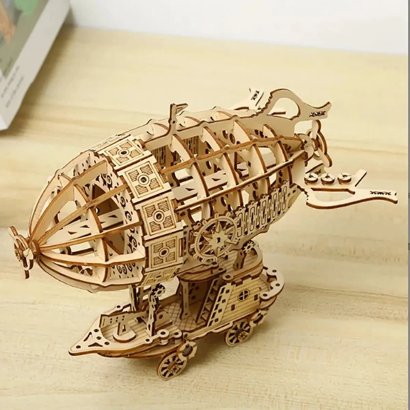 Puzzle 3D Bois – Ballon Dirigeable Zeppelin