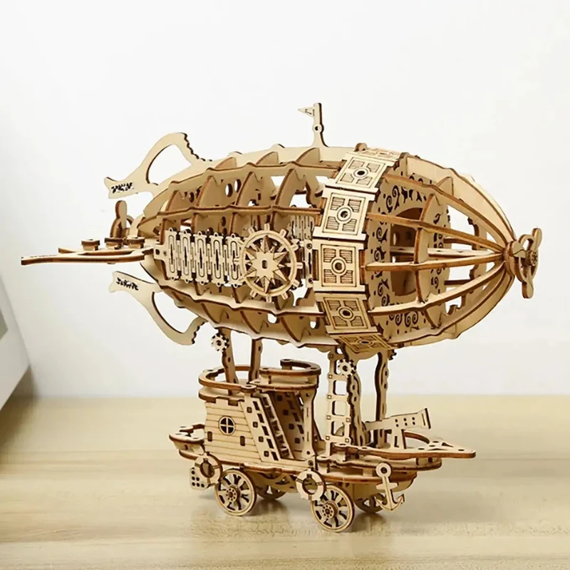 Puzzle 3D Bois – Ballon Dirigeable Zeppelin