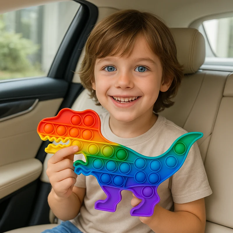 Pop It Dinosaure Rainbow – Fidget Anti-Stress