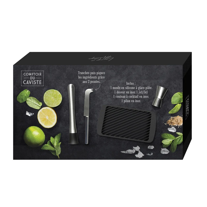 COFFRET A MOJITO 4 ACCESSOIRES