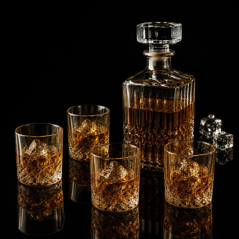 COFFRET CARAFE A WHISKY ET VERRE