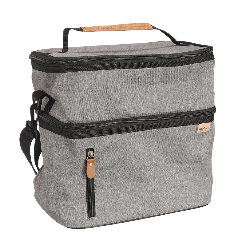 LUNCH BAG FRAICHEUR GRIS ZIPPE 10L
