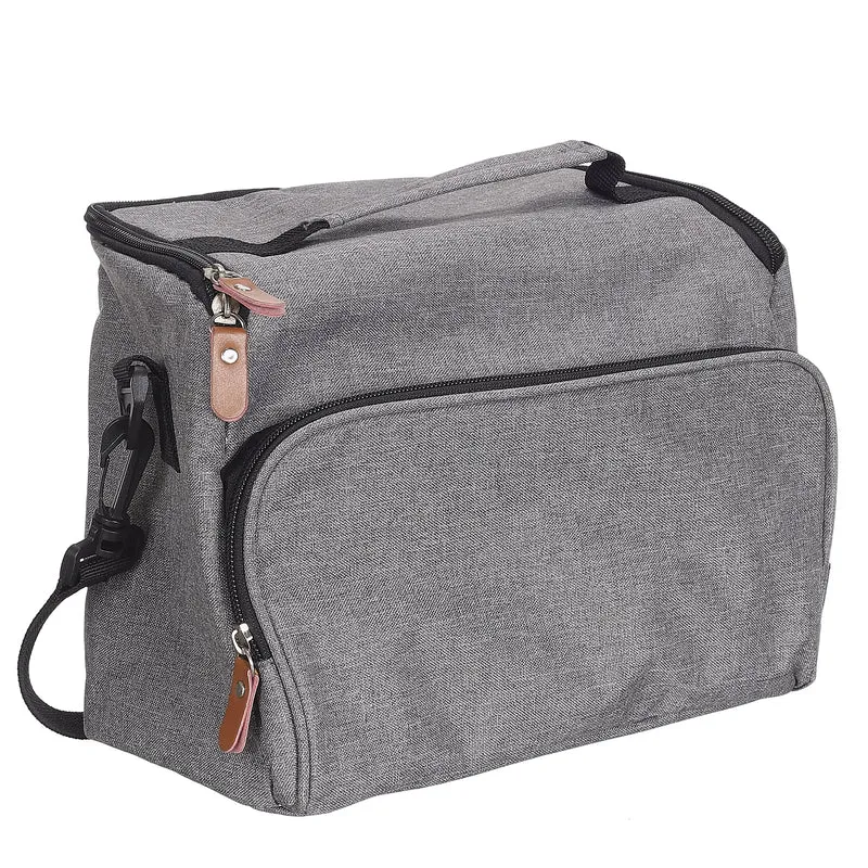 LUNCH BAG FRAICHEUR GRIS ZIPPE 5L
