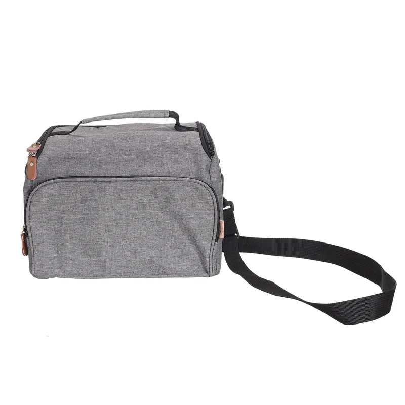 LUNCH BAG FRAICHEUR GRIS ZIPPE 5L