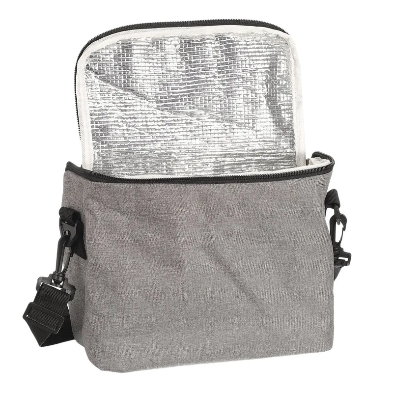 LUNCH BAG FRAICHEUR GRIS ZIPPE 5L