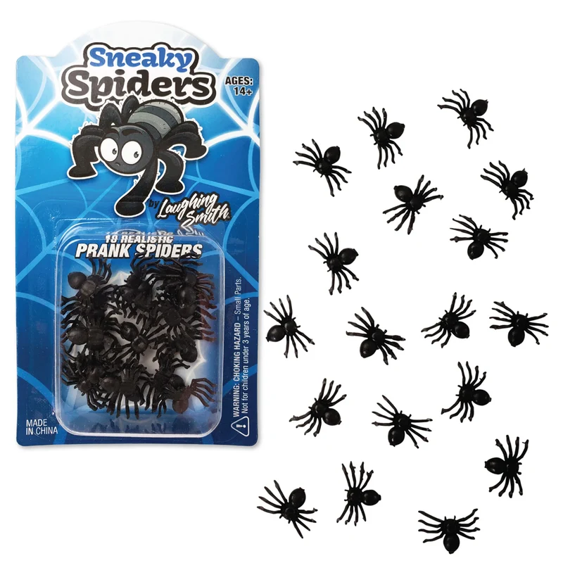 Fake Plastic Spiders x 18