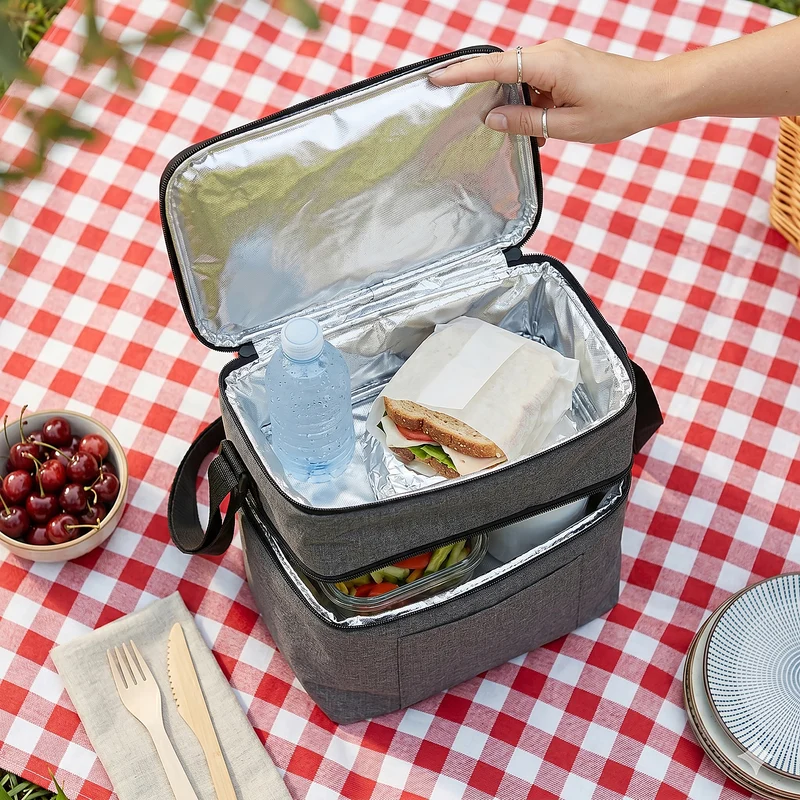 LUNCH BAG GRIS ISOTHERME 11.5L