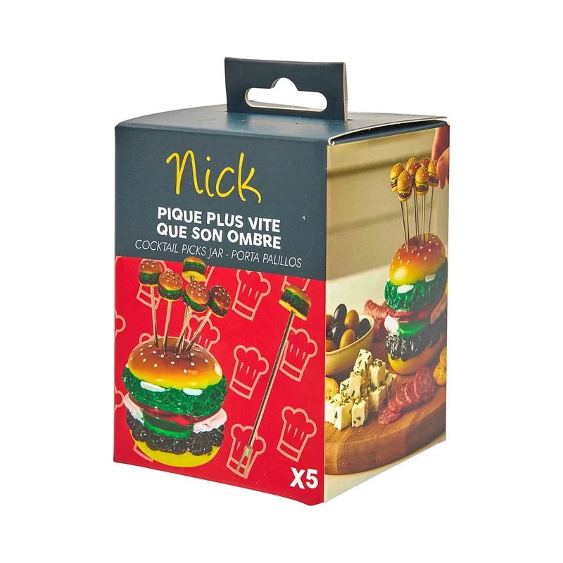 PIQUE APERO X5 FORME HAMBURGER LUDIQUE