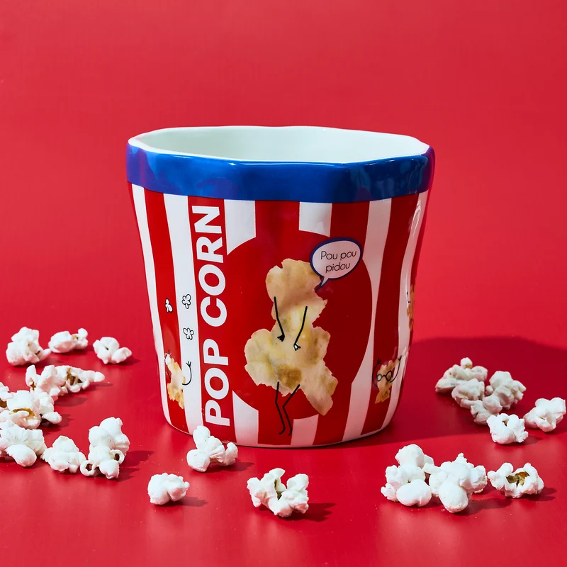 PAQUET DE POPCORN EN CERAMIQUE H13CM