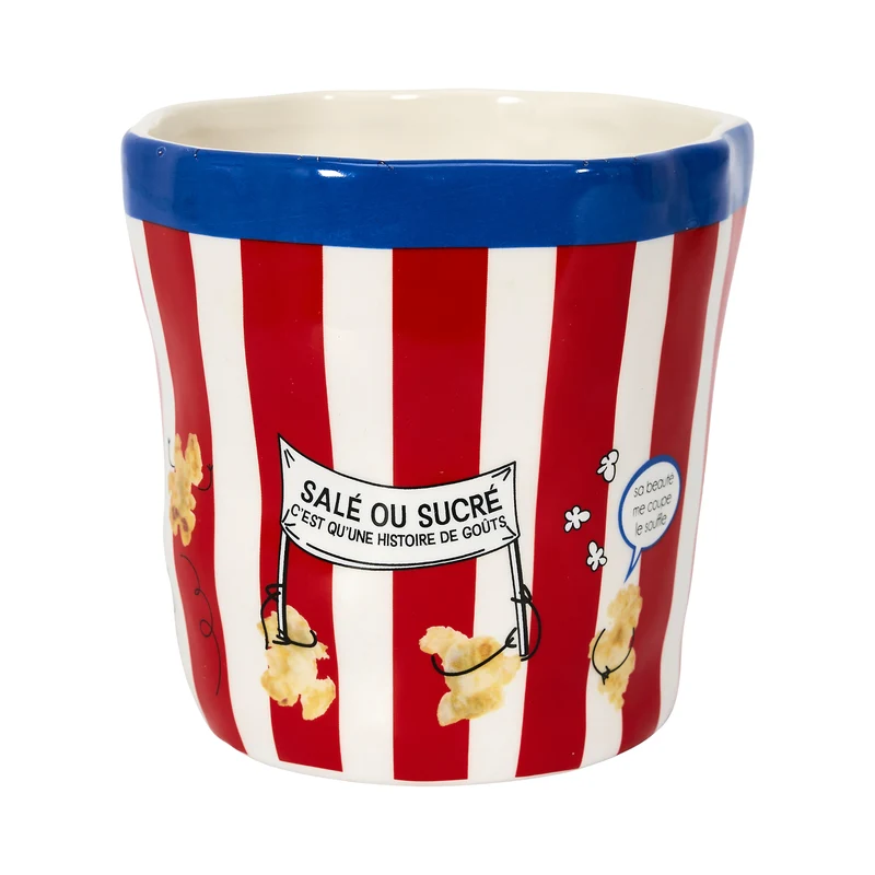 PAQUET DE POPCORN EN CERAMIQUE H13CM