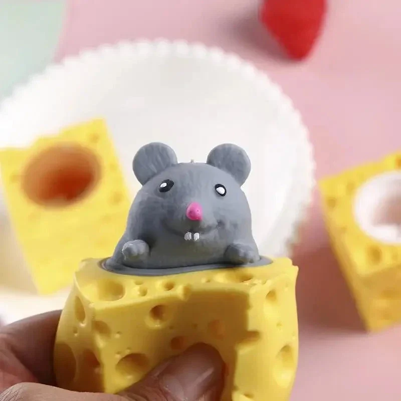 Squishy Souris et Fromage – Pop-Up Anti-Stress