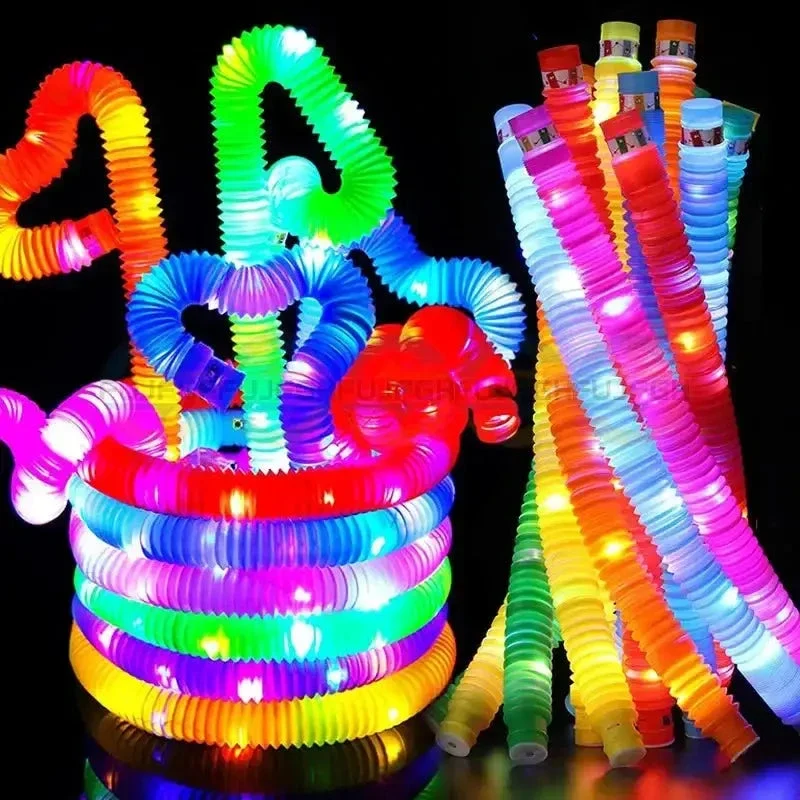 Fidget Pop Tubes Lumineux – Flash LED