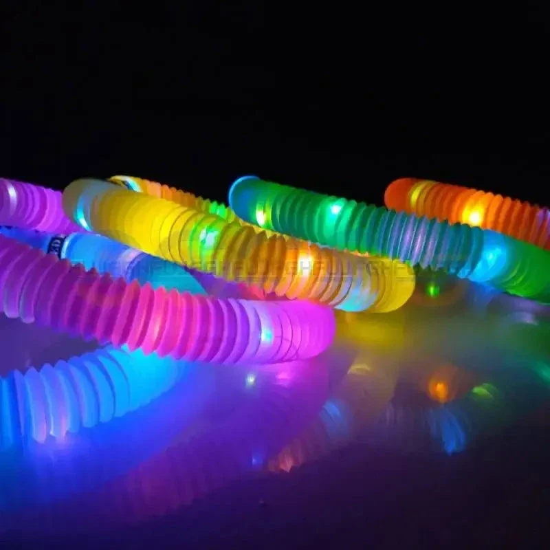Fidget Pop Tubes Lumineux – Flash LED