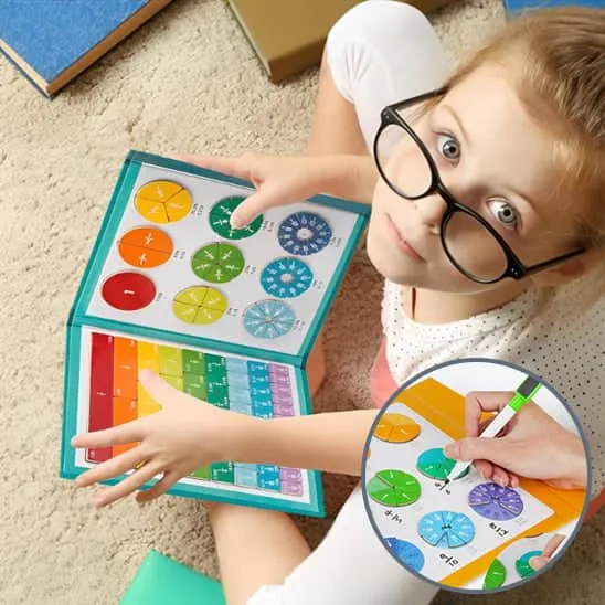 Livret Montessori Fractions – Apprentissage des Maths